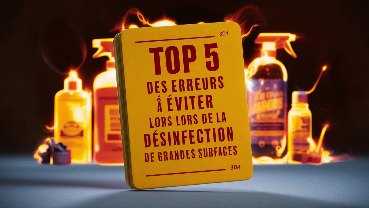 Read more about the article Top 5 des erreurs à éviter lors de la désinfection de grandes surfaces